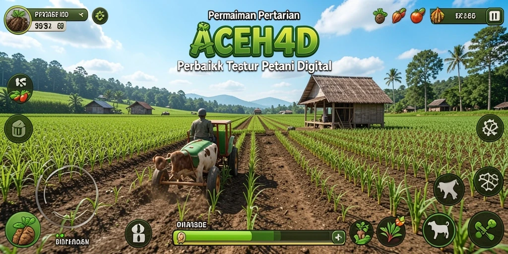 Screenshot gameplay ACEH4D menampilkan aktivitas bertani yang seru.
