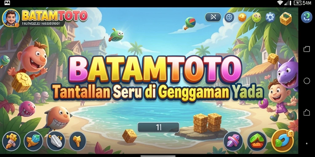 Tampilan gameplay BATAMTOTO yang penuh warna dan menantang.