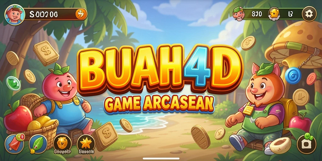 Tampilan gameplay seru dari BUAH4D dengan grafis yang menawan.