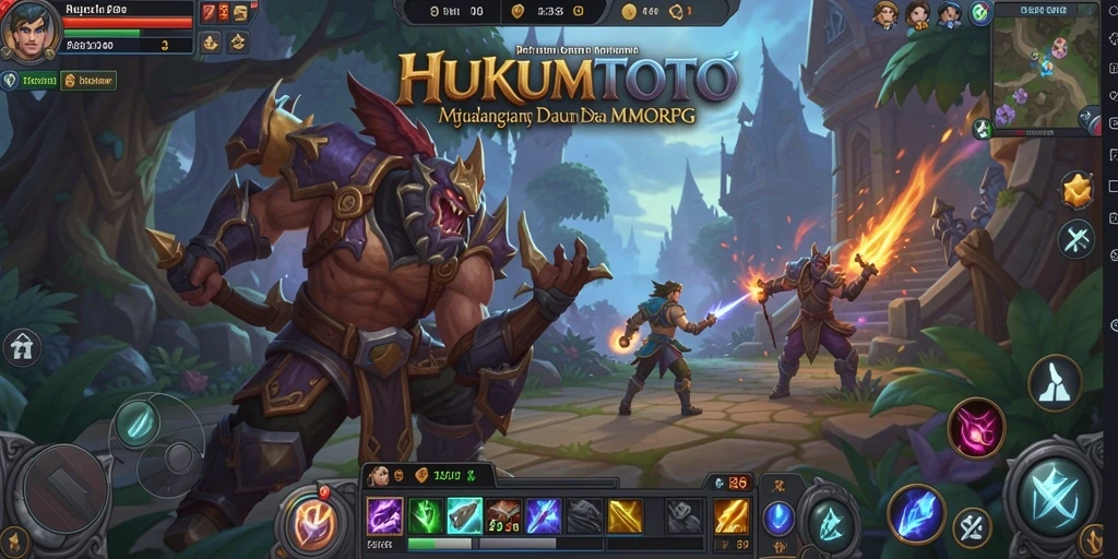 Screenshot gameplay HUKUMTOTO menampilkan pertarungan seru dan grafik yang menawan.