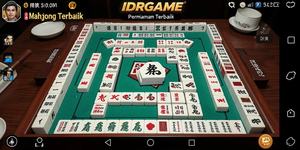 Tampilan gameplay seru dalam game Mahjong IDRGAME.