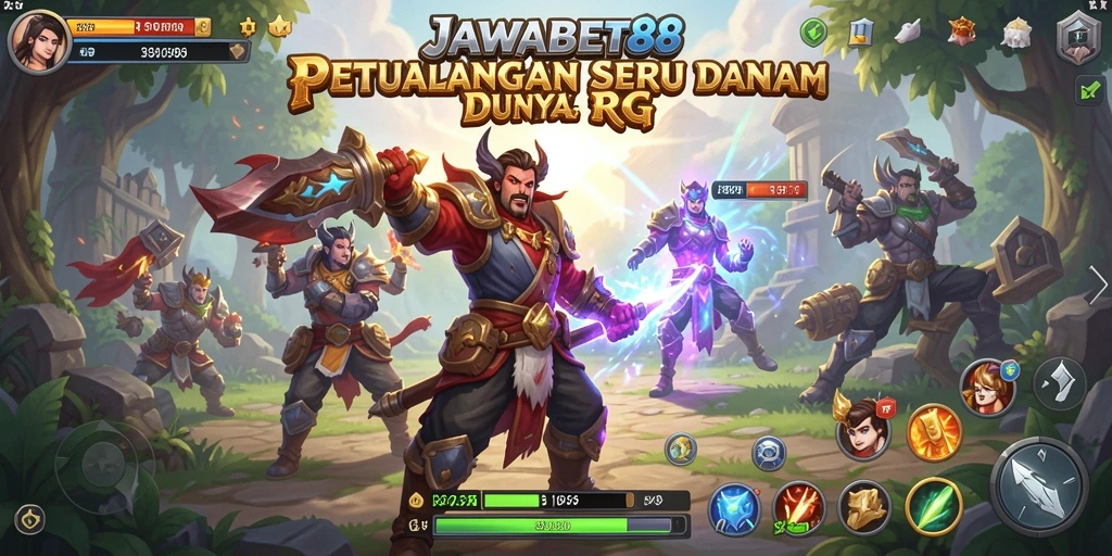 Tampilan gameplay JAWABET88 dengan aksi RPG yang mendalam.