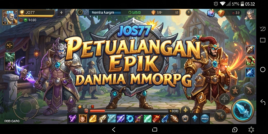 Tampilan gameplay <strong>JOS77</strong> yang menakjubkan dalam petualangan MMORPG.