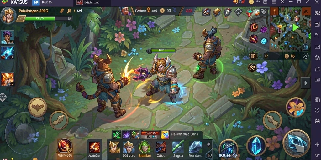 Tampilan gameplay seru dan menantang dari KATSU5 di dunia ARPG.