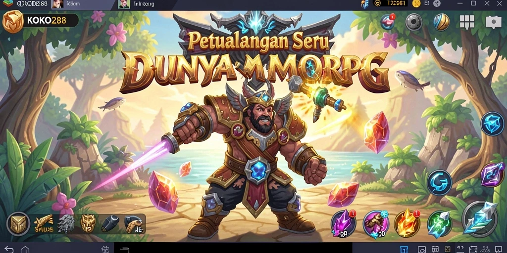Tangkapan layar utama dari gameplay KOKO288 yang menarik dalam dunia MMORPG.