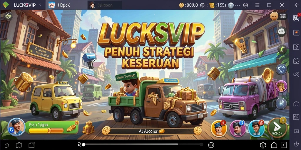 Screenshot gameplay LUCKSVIP menampilkan aksi seru dalam membangun bisnis Tycoon.