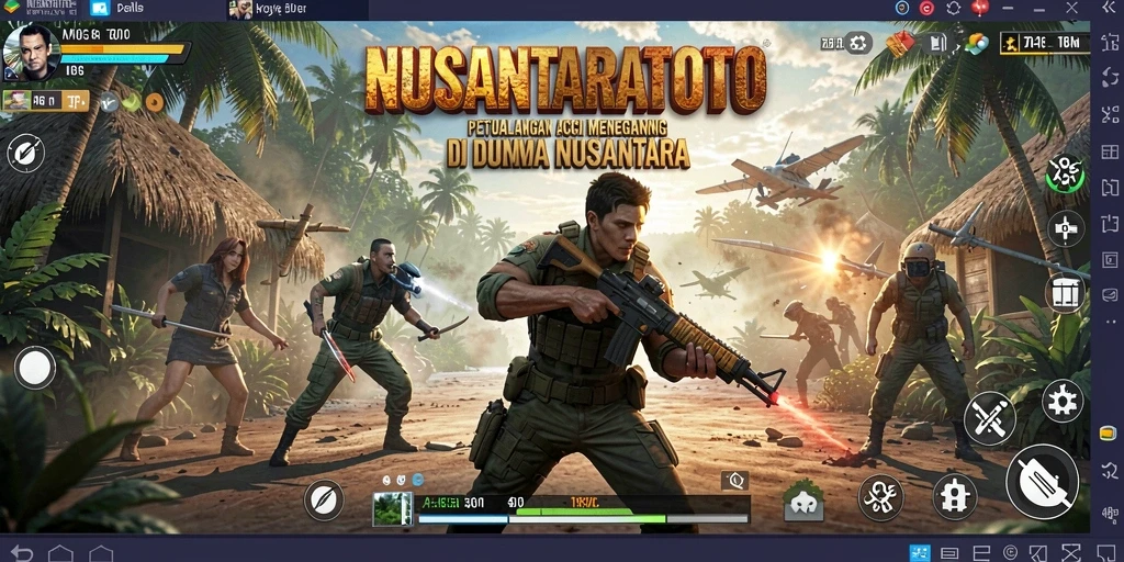 Tampilan menarik gameplay NUSANTARATOTO saat beraksi melawan musuh.
