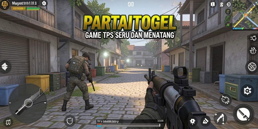 Tangkapan layar utama PARTAITOGEL menampilkan aksi seru dalam game TPS.