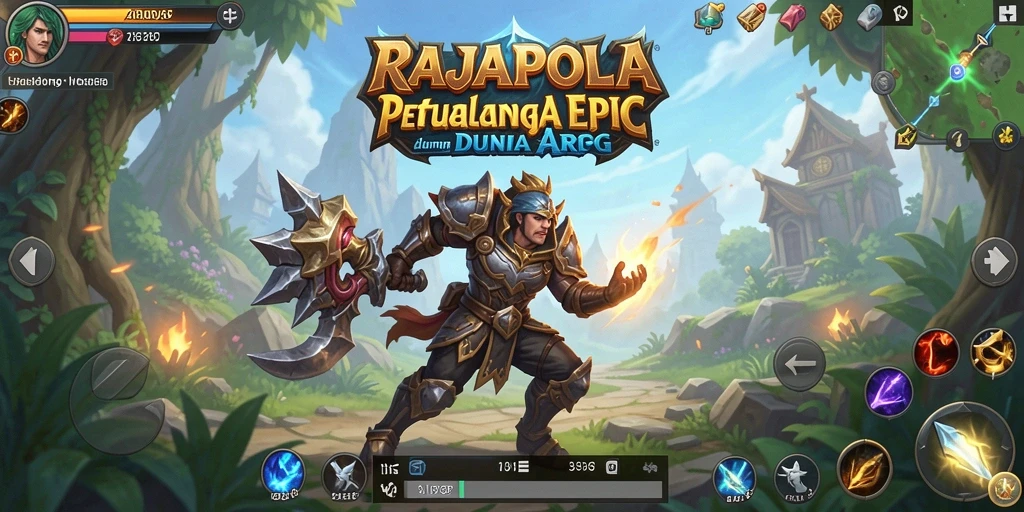 Tampilan gameplay menarik di dunia ARPG RAJAPOLA.