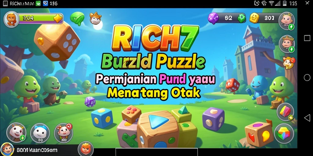 Tampilan gameplay RICH7 yang menarik dan penuh tantangan Puzzle.