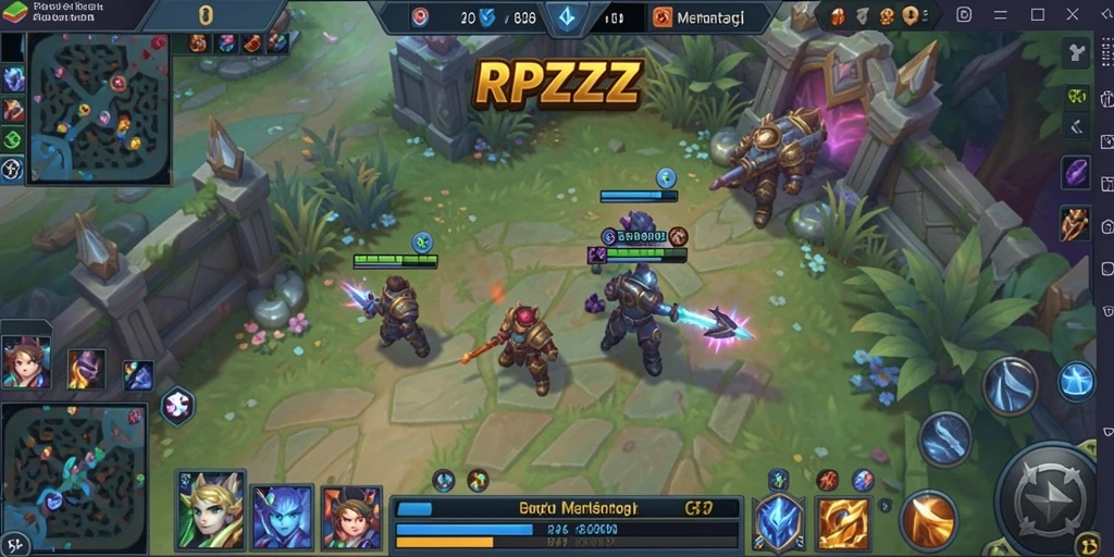 Tampilan gameplay seru dengan karakter beragam dalam RPZZZ.