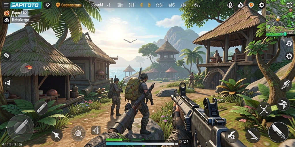Tampilan seru gameplay TPS dari SAPITOTO yang penuh aksi.