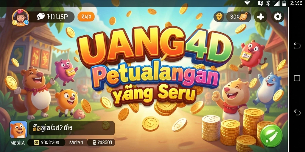 Tampilan gameplay UANG4D yang seru dengan karakter anime.